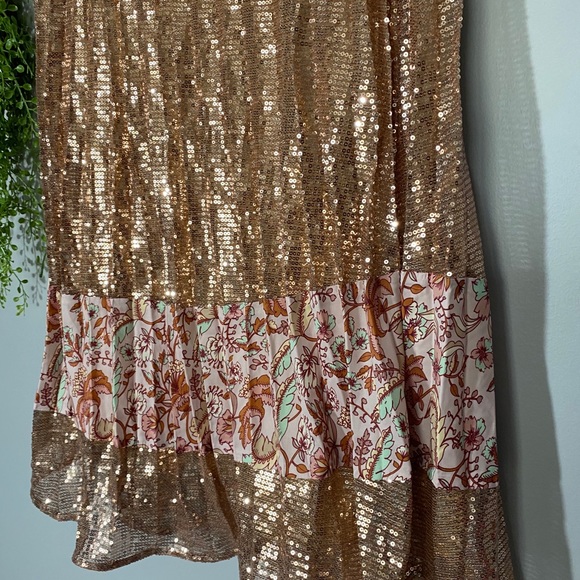 New Free People Let's Dance Sequin Maxi Skirt - Picture 7 of 7